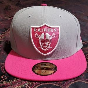 New Era Raiders Breast Cancer Hat 